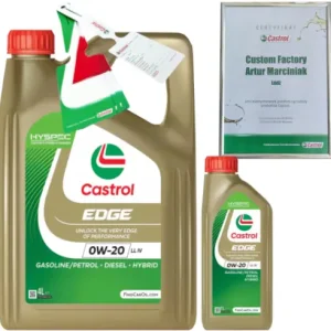 CASTROL EDGE 0W20 LL IV 5L VW 508 00/ 509 00 FORD WSS-M2C956-A1 + ZAWIESZKA Wysoka jakość