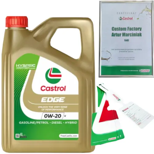 CASTROL EDGE 0W20 V 4L VOLVO VCC RBS0-2AE + ZAWIESZKA Dostępne od ręki
